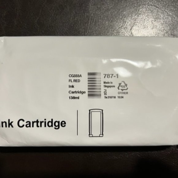 New Pitney Bowes 787-1 Flourescent Red Postage Meter Ink 138ml - Picture 2 of 2